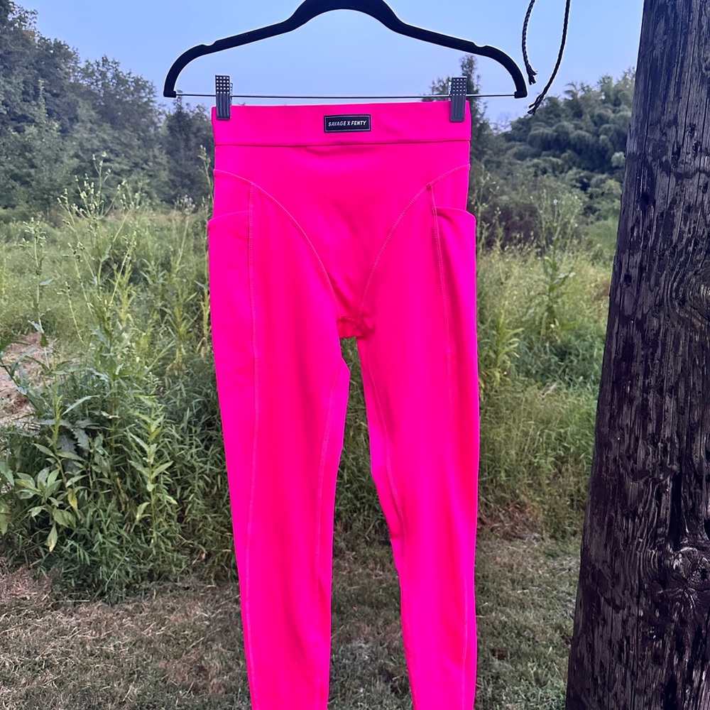 Savage X Fenty Hot Pink Leggings